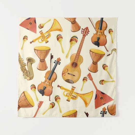 Muziekpatroon Wandkleed (Voorkant)