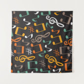Muziekpatroon Wandkleed (Voorkant (horizontaal))