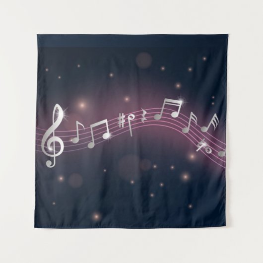 Muziekpatroon Wandkleed (Voorkant)