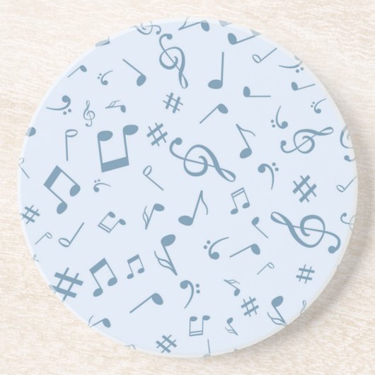 Muziekpatroon Zandsteen Onderzetter (Voorkant)