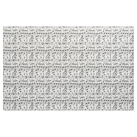 Muziekpatroonstructuur Stof (Fat Quarter)