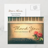 Muziekpiano  briefkaarten (Voorkant / Achterkant)