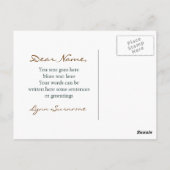 Muziekpiano  briefkaarten (Achterkant)