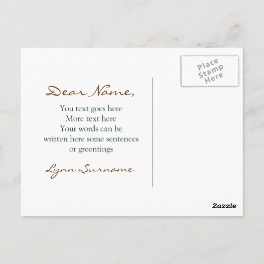 Muziekpiano  briefkaarten (Achterkant)