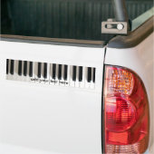 muziekpiano bumpersticker (Op Truck)