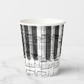 muziekpiano papieren bekers (Achterkant)