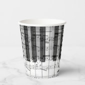 muziekpiano papieren bekers (Voorkant)