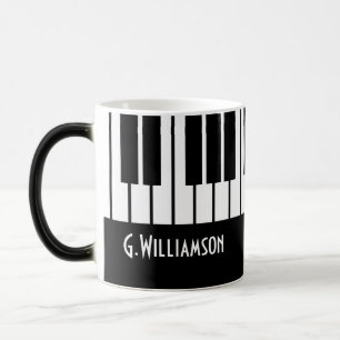 Muziekpianosleutels  Jouw namen toevoegen Magische Mok