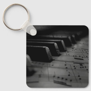 Muziekpianotoetsen Sleutelhanger