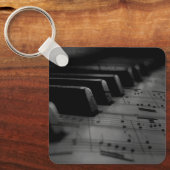 Muziekpianotoetsen Sleutelhanger (Voorkant)