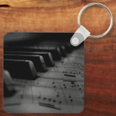 Muziekpianotoetsen Sleutelhanger (Achterkant)
