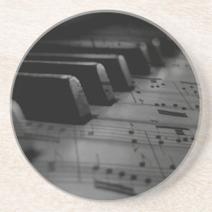 Muziekpianotoetsen Zandsteen Onderzetter