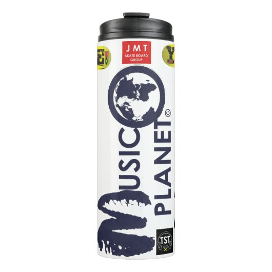 MUZIEKPLANEET. Thermosbeker (Voorkant)