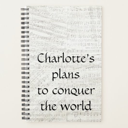 Muziekplanner Planner (Voorkant)