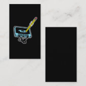 Muziekpotlood om een cassetteband te wikkelen visitekaartje (Voorkant / Achterkant)