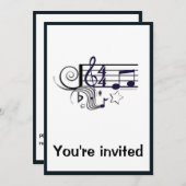 Muziekprestaties of overweging: Zwart en wit Kaart (Voorkant / Achterkant)