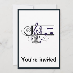 Muziekprestaties of overweging: Zwart en wit Kaart