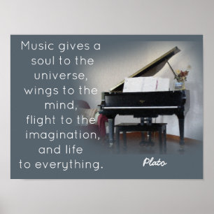 Muziekprijsopgave — Plato — Kunstafdrukken Poster