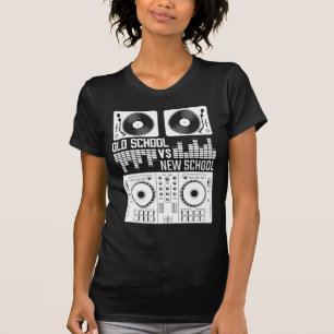 Muziekproducent DJ Old School Vinyl electro Techno T-shirt