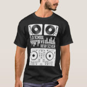 Muziekproducent DJ Old School Vinyl electro Techno T-shirt (Voorkant)