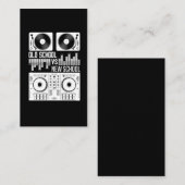 Muziekproducent DJ Old School Vinyl electro Techno Visitekaartje (Voorkant / Achterkant)