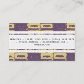 Muziekproducent en DJ Visitekaartje (Achterkant)