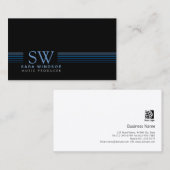 Muziekproducent EntertainmentSkills Gestreept Mono Visitekaartje (Voorkant / Achterkant)