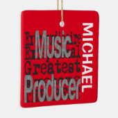 Muziekproducent Extraordinaire CUSTOM Keramisch Ornament (Rechts)