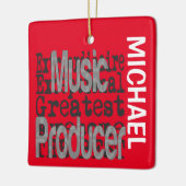 Muziekproducent Extraordinaire CUSTOM Keramisch Ornament (Links)