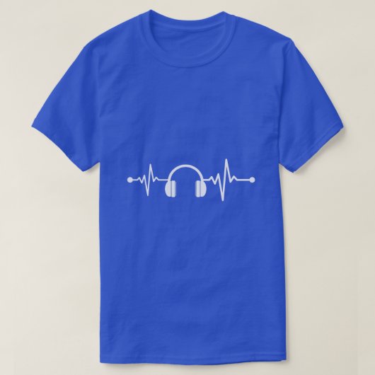 Muziekproducent hartslag t-shirt (Design voorkant)