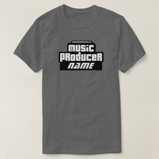  muziekproducent t-shirt (Design voorkant)