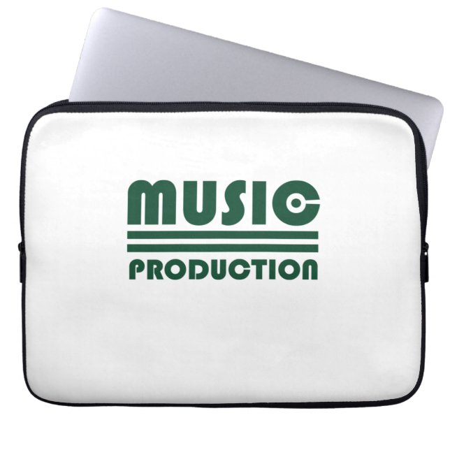Muziekproductie Laptop Sleeve (Voorkant)