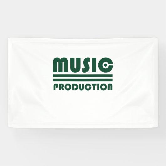 Muziekproductie Spandoek (Horizontaal)