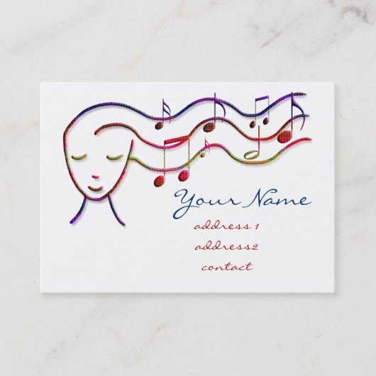 muziekprofielkaart visitekaartje (Voorkant)