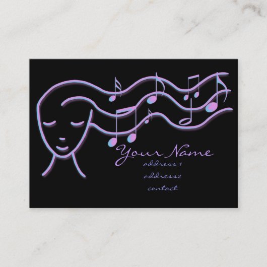 muziekprofielkaart visitekaartje (Voorkant)