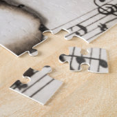 muziekpuzzel voor vel legpuzzel (Zijkant)