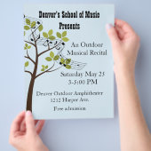 Muziekrecital aangepaste flyer (Hand)