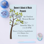 Muziekrecital aangepaste flyer (Enkel)