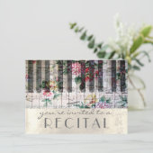  muziekrecital kaart (Staand voorkant)
