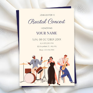 Muziekrecital kaart