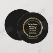 Muziekrecord | Fun Wedding Save The Date (Voorkant / Achterkant)