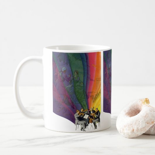 Muziekregenboog uit het verleden, Victoriaans paar Koffiemok (Met donut)