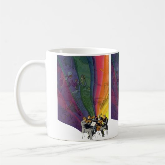 Muziekregenboog uit het verleden, Victoriaans paar Koffiemok (Links)