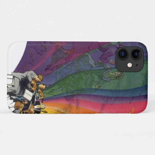  muziekregenboog, Victoriaans paardendansen Case-Mate iPhone Case (Achterkant (horizontaal))