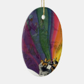  muziekregenboog, Victoriaans paardendansen Keramisch Ornament (Rechts)