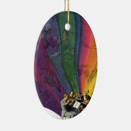  muziekregenboog, Victoriaans paardendansen Keramisch Ornament (Rechts)