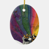  muziekregenboog, Victoriaans paardendansen Keramisch Ornament (Voorkant)