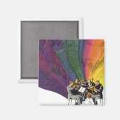  muziekregenboog, Victoriaans paardendansen Magneet (Voorkant / Achterkant)