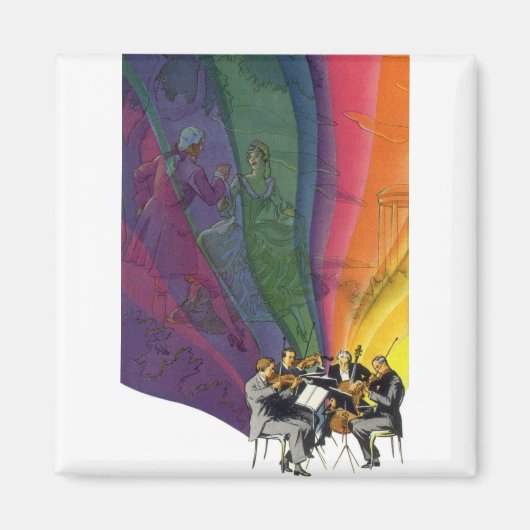  muziekregenboog, Victoriaans paardendansen Magneet (Voorkant)