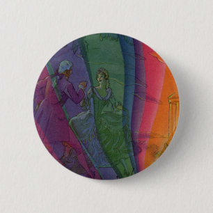  muziekregenboog, Victoriaans paardendansen Ronde Button 5,7 Cm